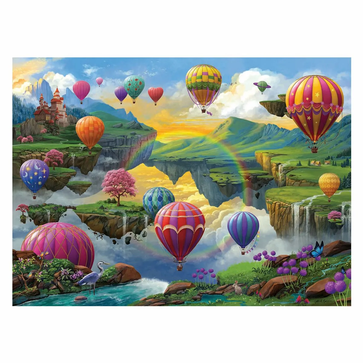 Ravensburger Air Balloon Valley Legpuzzel 500 Stuks - Multicolor