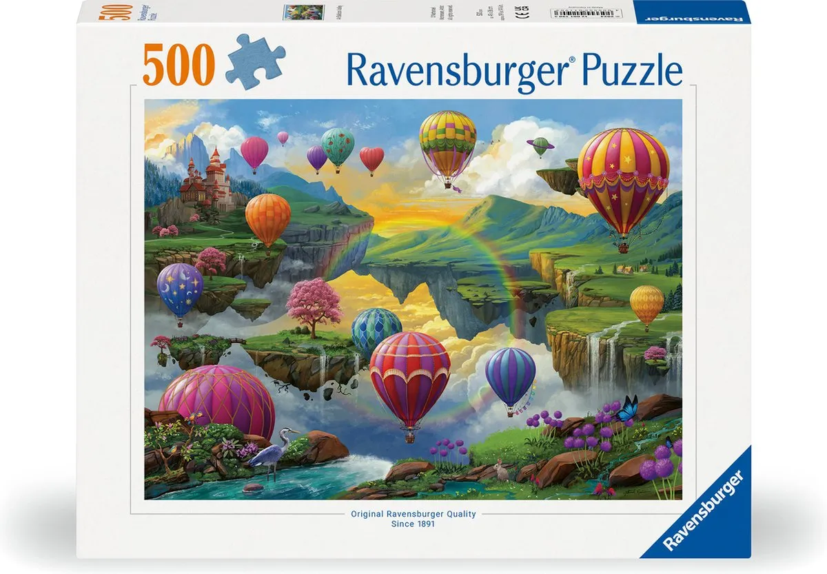 Ravensburger Air Balloon Valley Legpuzzel 500 Stuks - Multicolor