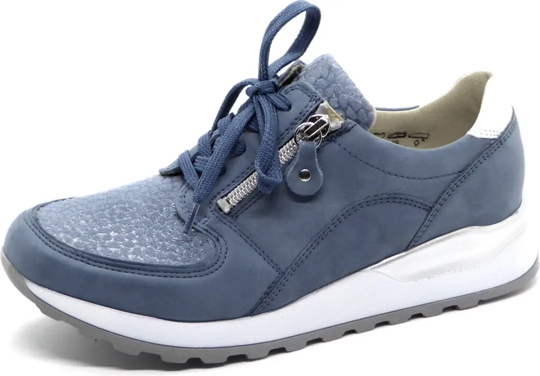 Wäldlaufer Dames OrthoTritt Sneaker H64007-500-263 - Jeansblauw - Maat 41 - afbeelding 3 van 5