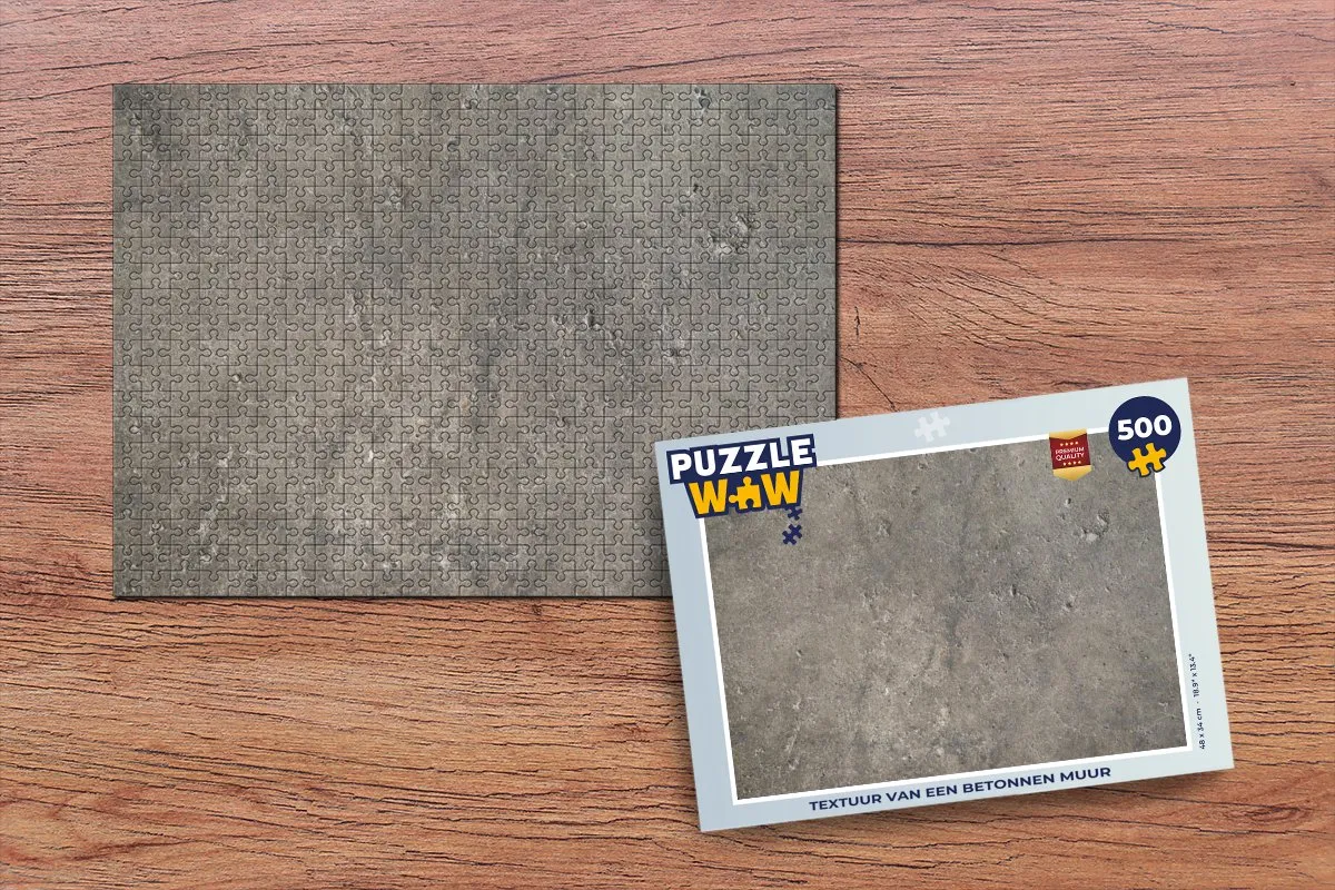 PuzzleWow Betonprint Legpuzzel 500 Stuks - Multicolor