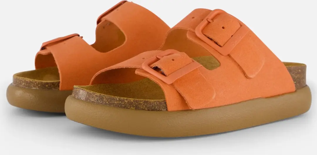 Scholl Noelle Chunky Sandalen oranje Suede