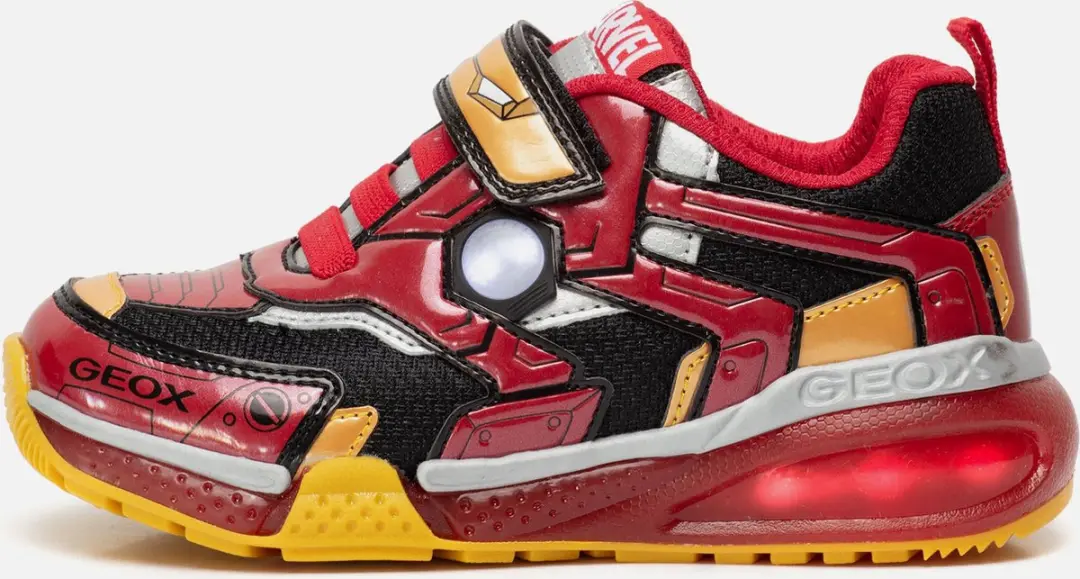 Geox Sneakers rood Synthetisch