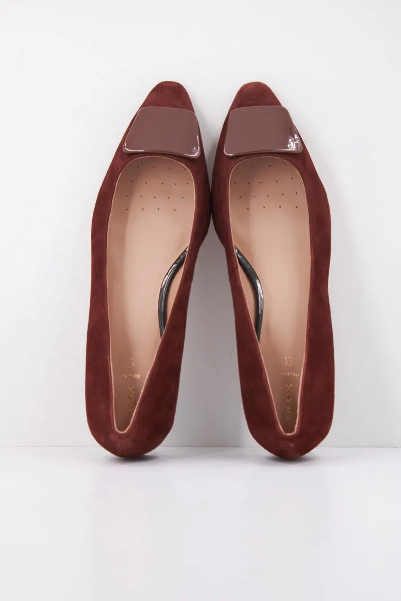 Geox Giselda15 Ballerina's - Baksteen - Maat 37