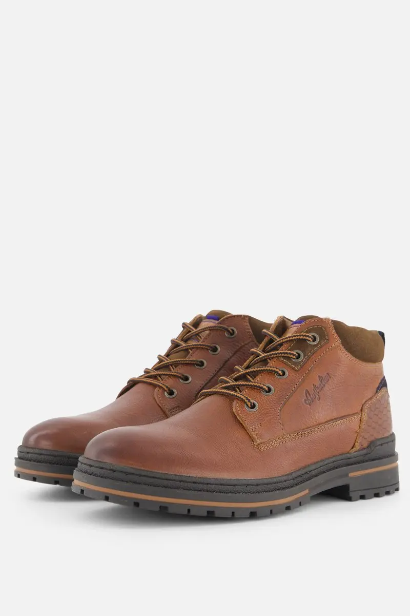 Heren Veterschoenen Australian Middelburg Cognac