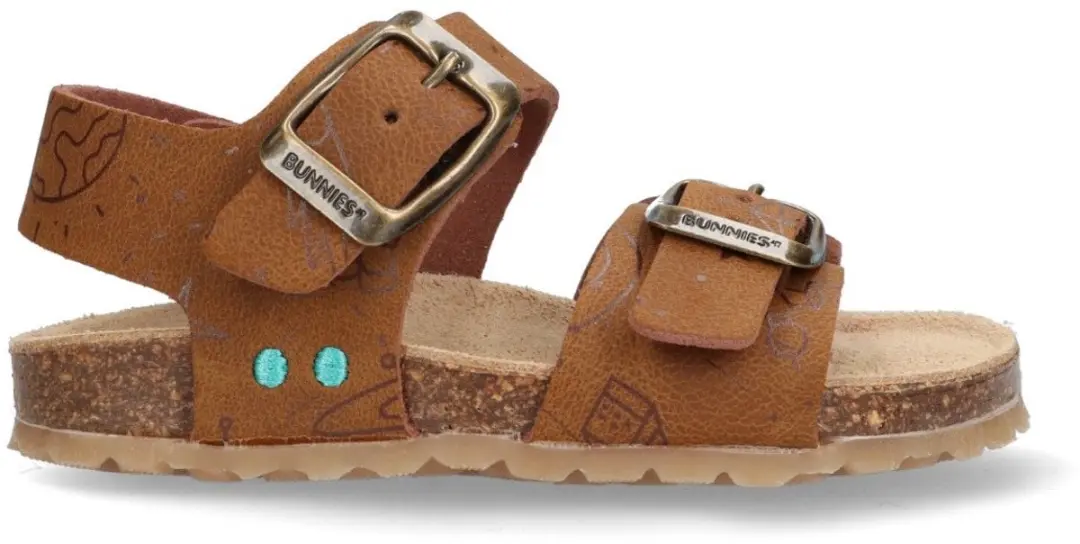 Bonny Beach Platte Sandalen Jongens Cognac