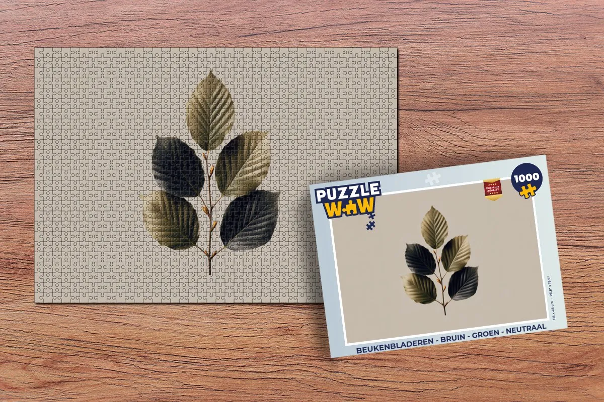 PuzzleWow Legpuzzel Beukenbladeren 1000 Stuks