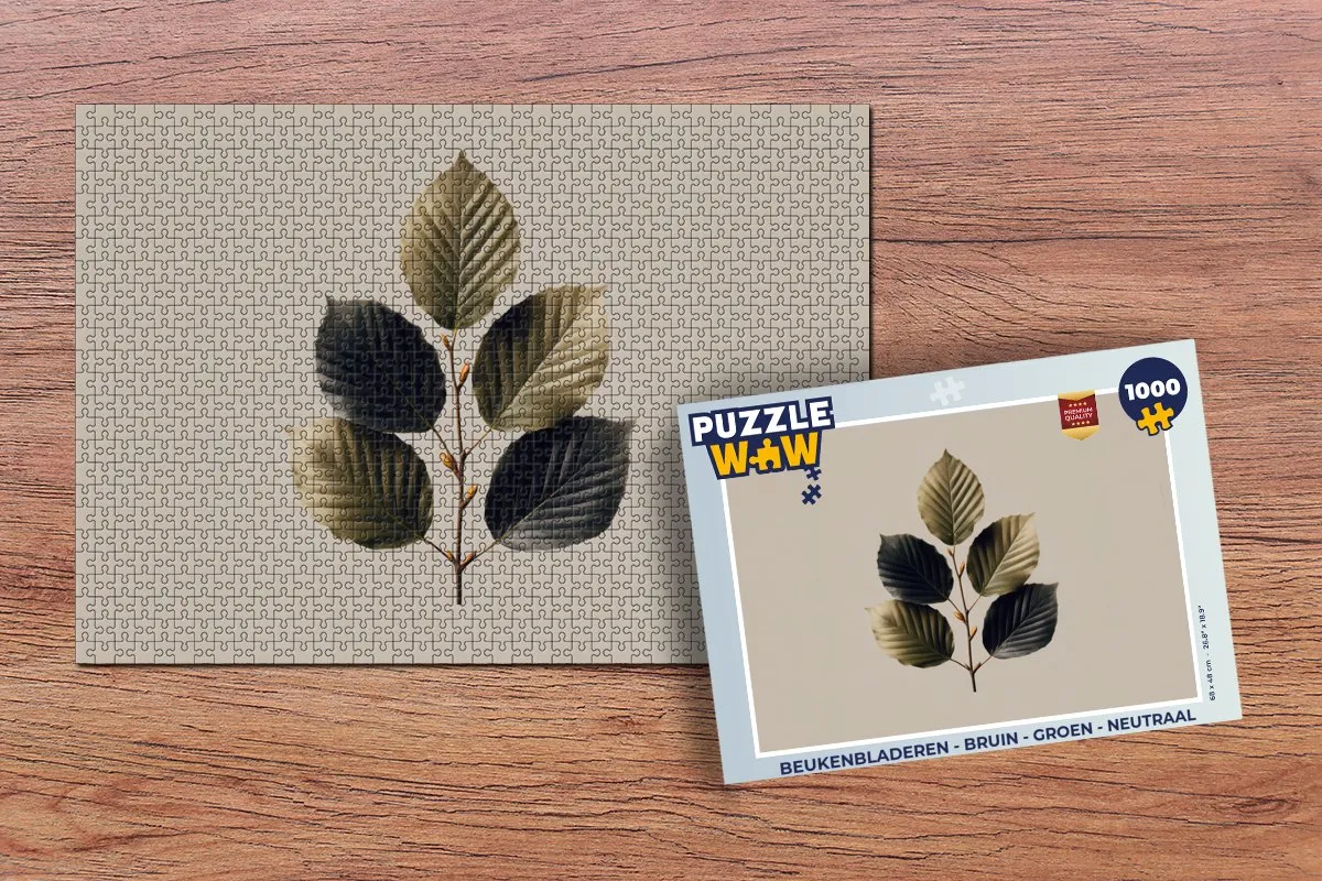 PuzzleWow Legpuzzel Beukenbladeren 1000 Stuks