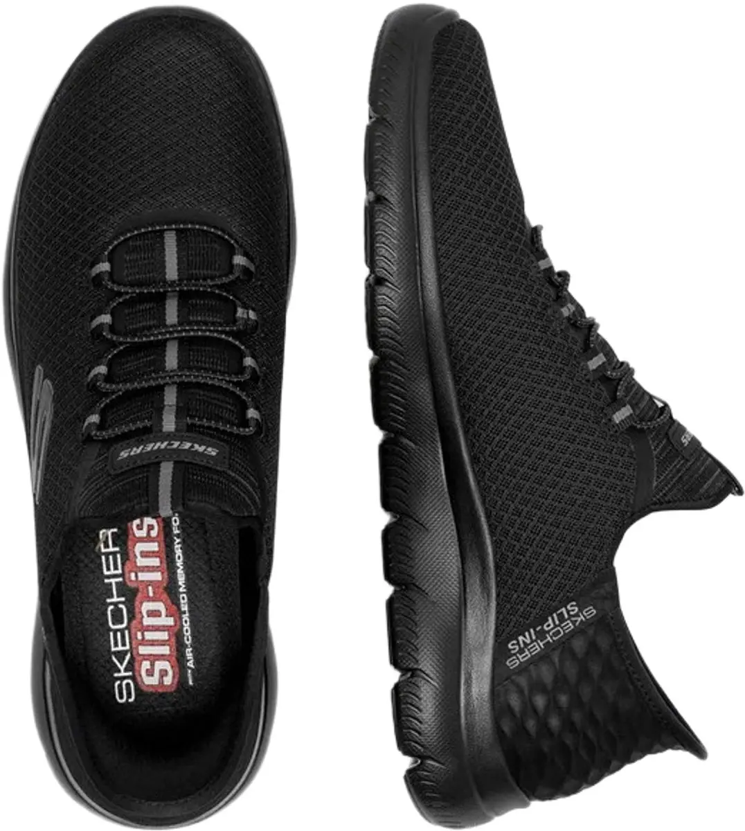 Skechers Summits 232457-BBK Heren Sneakers - Zwart