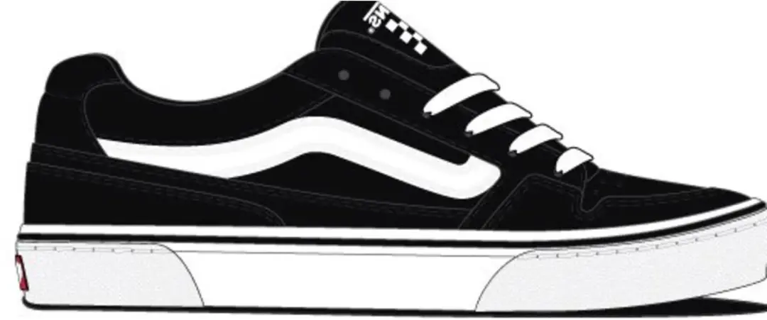 Vans Caldrone SUEDE/MESH BLACK/WHITE Unisex Sneakers