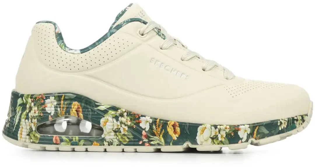 Skechers UNO 155583 Dames Sneakers - Naturel/Multi