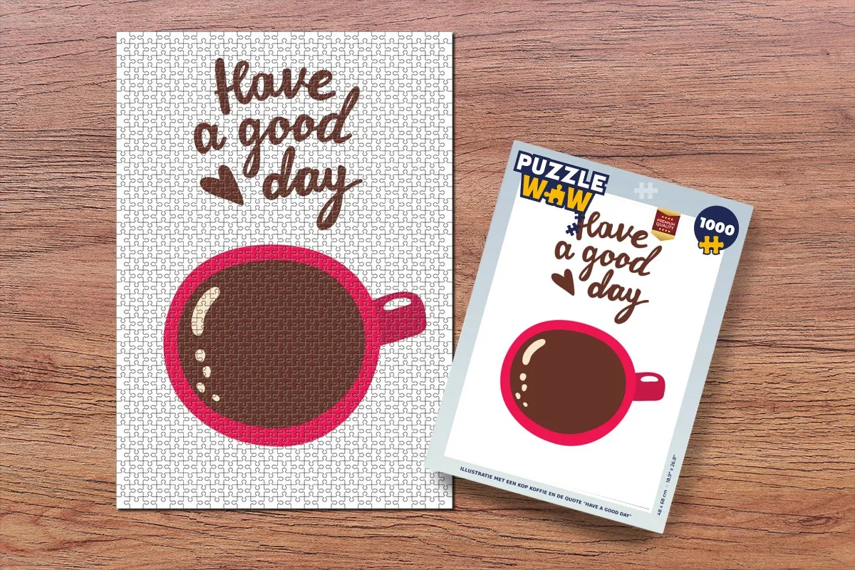PuzzleWow Have a good day Legpuzzel 1000 Stuks - Multicolor