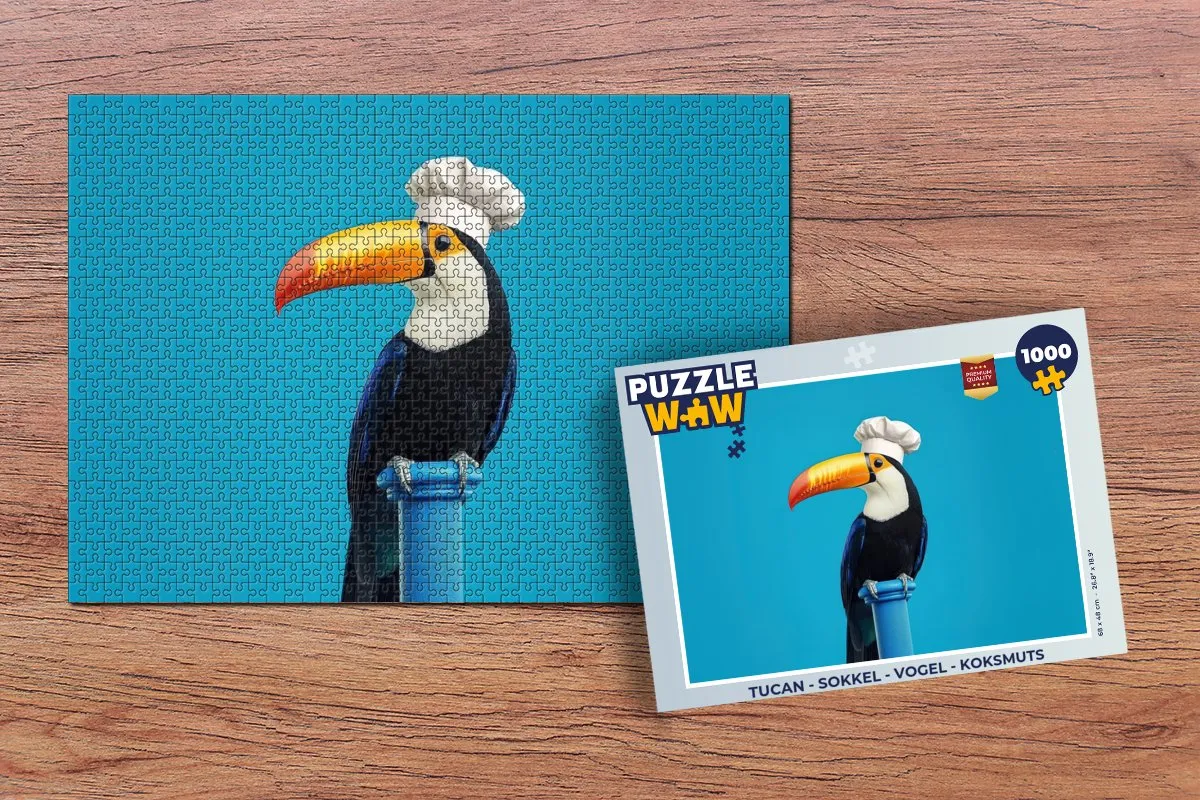 PuzzleWow Tucan Legpuzzel 1000 Stuks - Koksmuts Toekan