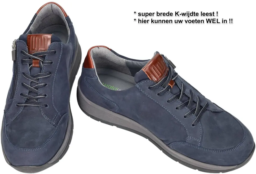 Wäldlaufer Herren Superbrede Sneakers 42.5 - Donkerblauw