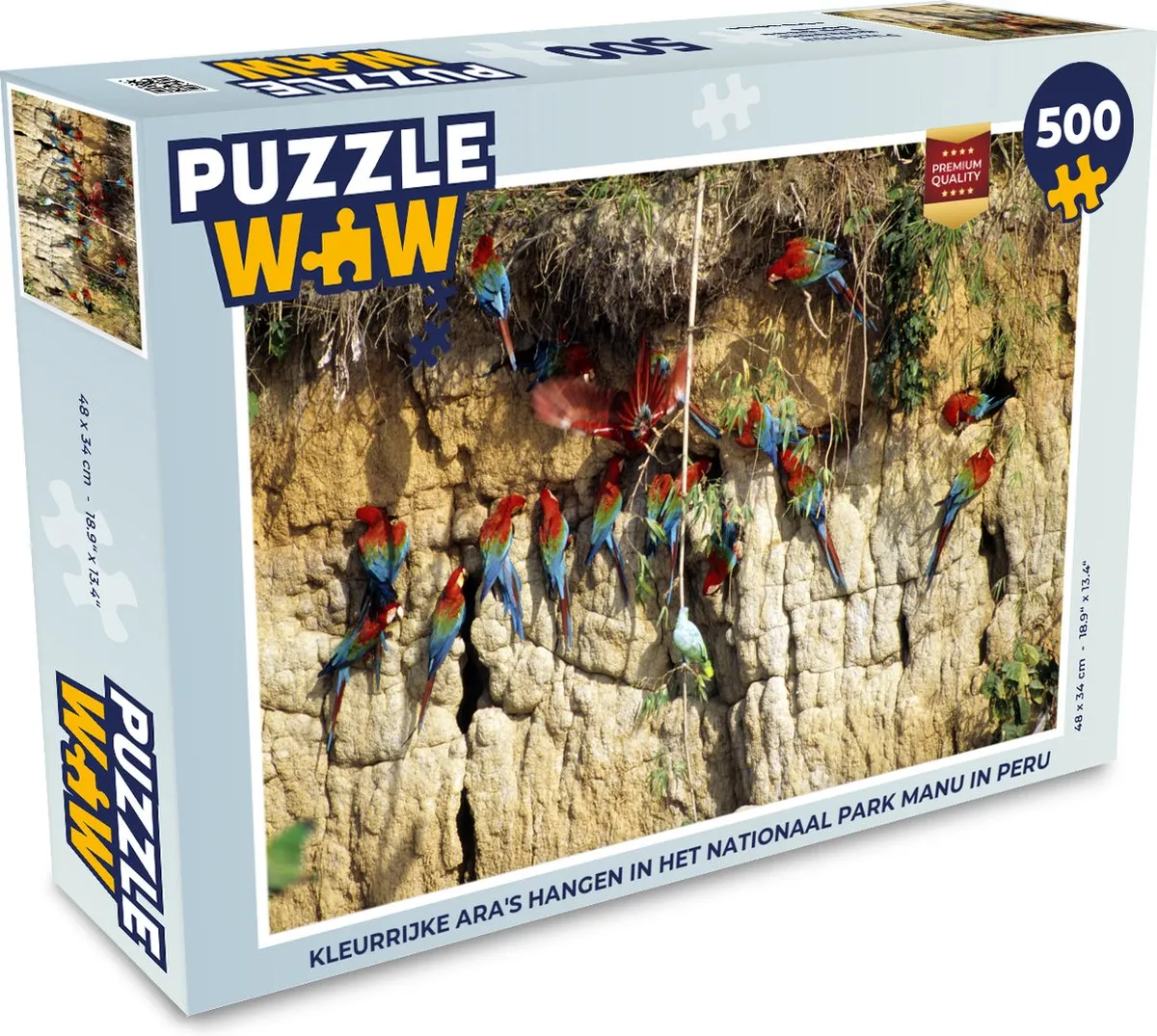 PuzzleWow Legpuzzel 500 Stuks - Multicolor