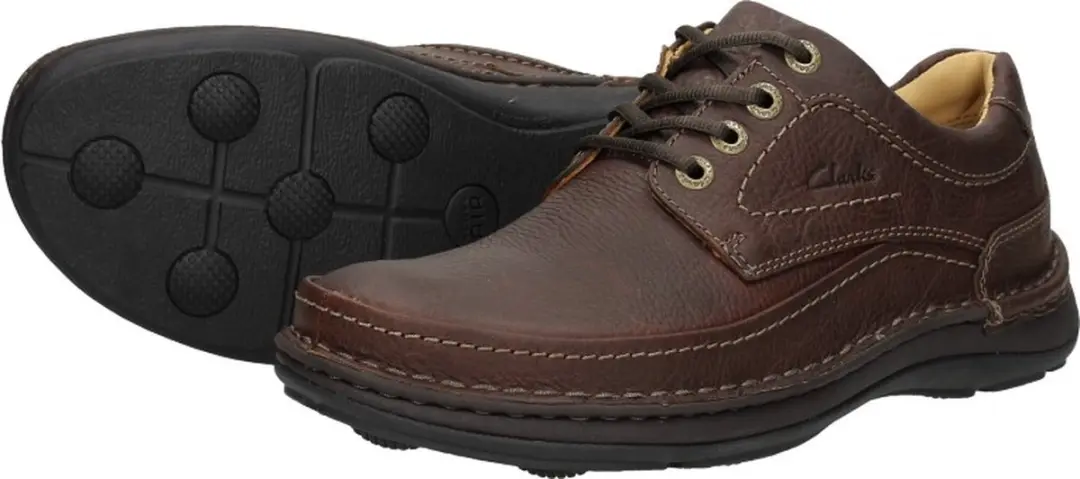 Clarks Nature Three Heren Veterschoenen - Mahogany - Maat 42 - afbeelding 6 van 6