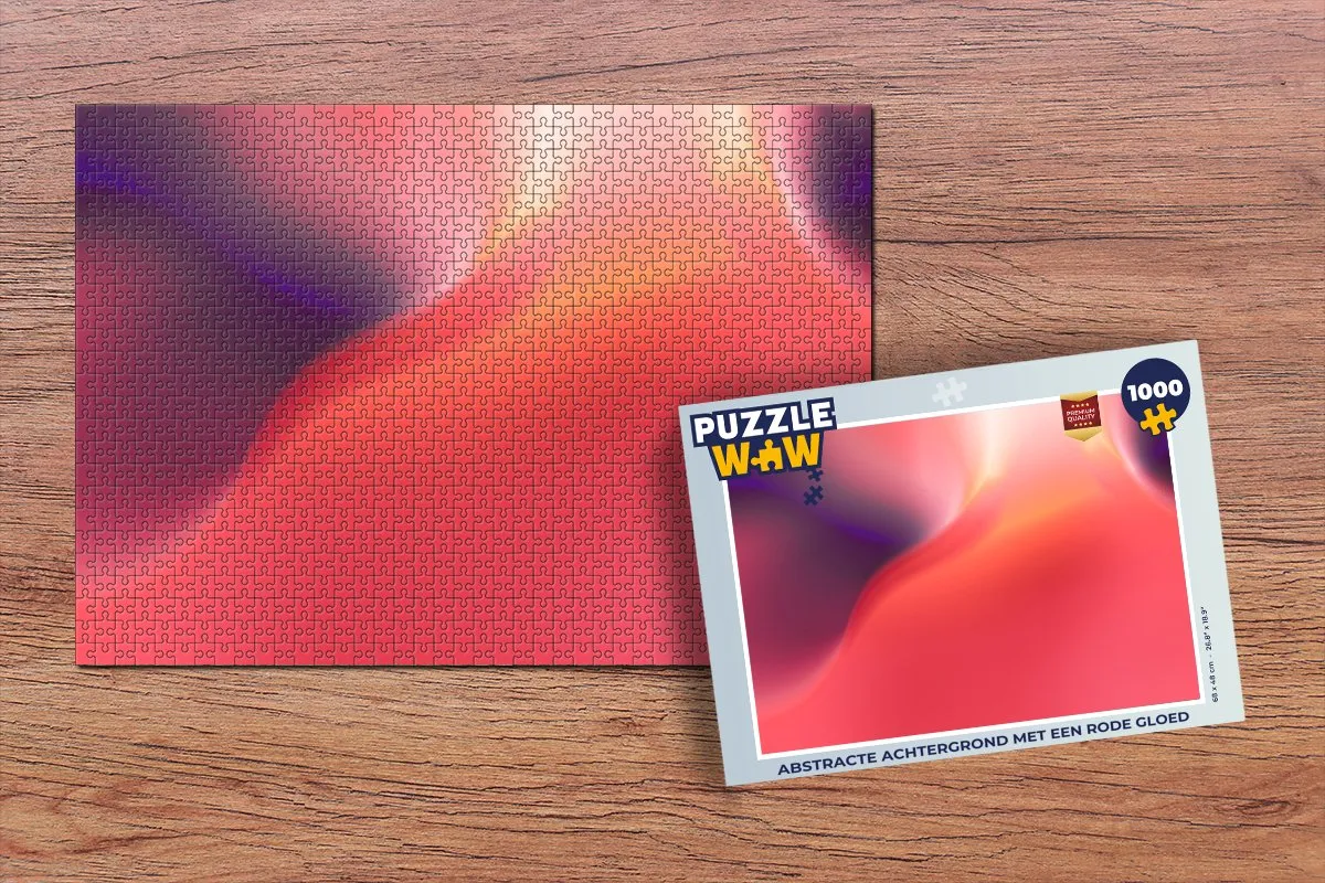 PuzzleWow Abstracte Achtergrond Legpuzzel 1000 Stuks - Multicolor