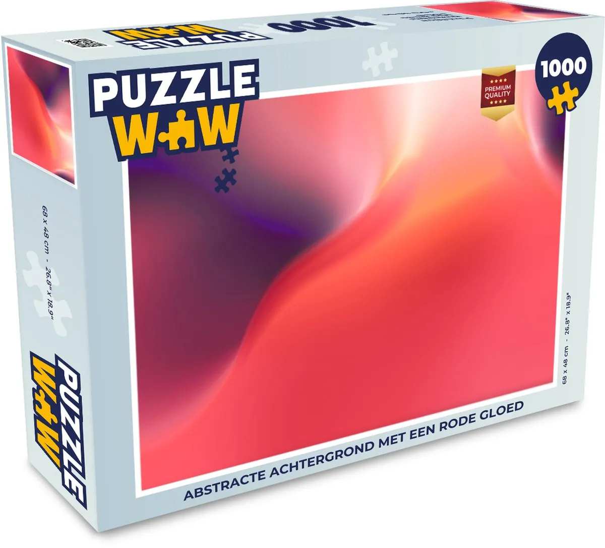PuzzleWow Abstracte Achtergrond Legpuzzel 1000 Stuks - Multicolor