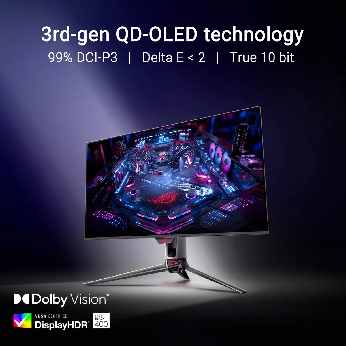 ASUS ROG Swift PG32UCDMZ OLED Gaming Monitor 4K 240Hz - 32 inch