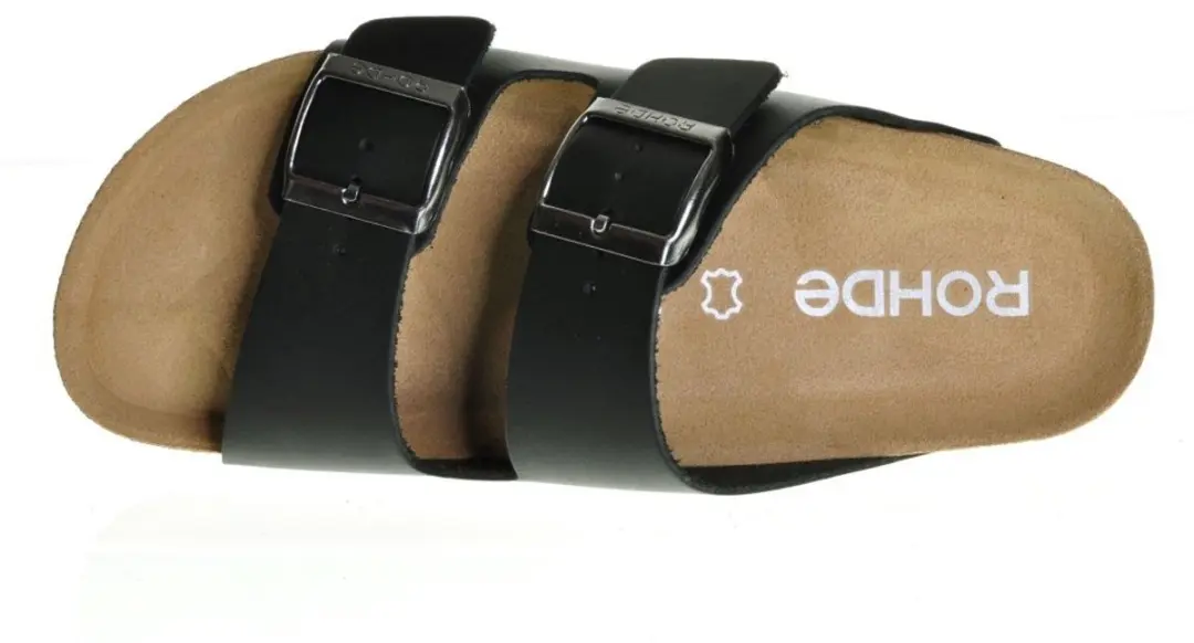 Rohde Tweeband Slipper 40 - Zwart - afbeelding 3 van 4