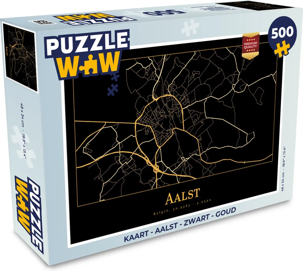 PuzzleWow Legpuzzel Aalst 500 Stuks - Multicolor