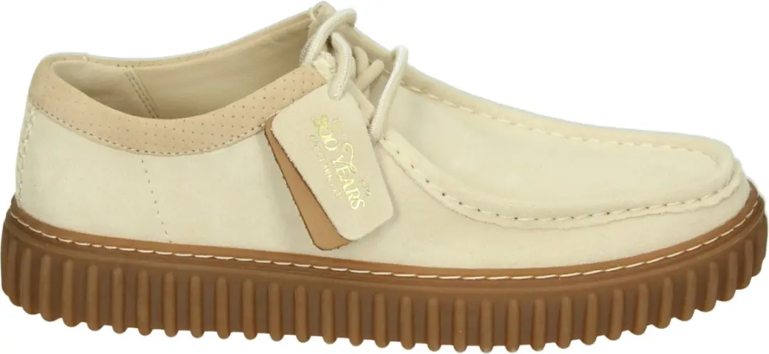Clarks Torhill Lo Heren Sneakers - Wit/Beige 43.5