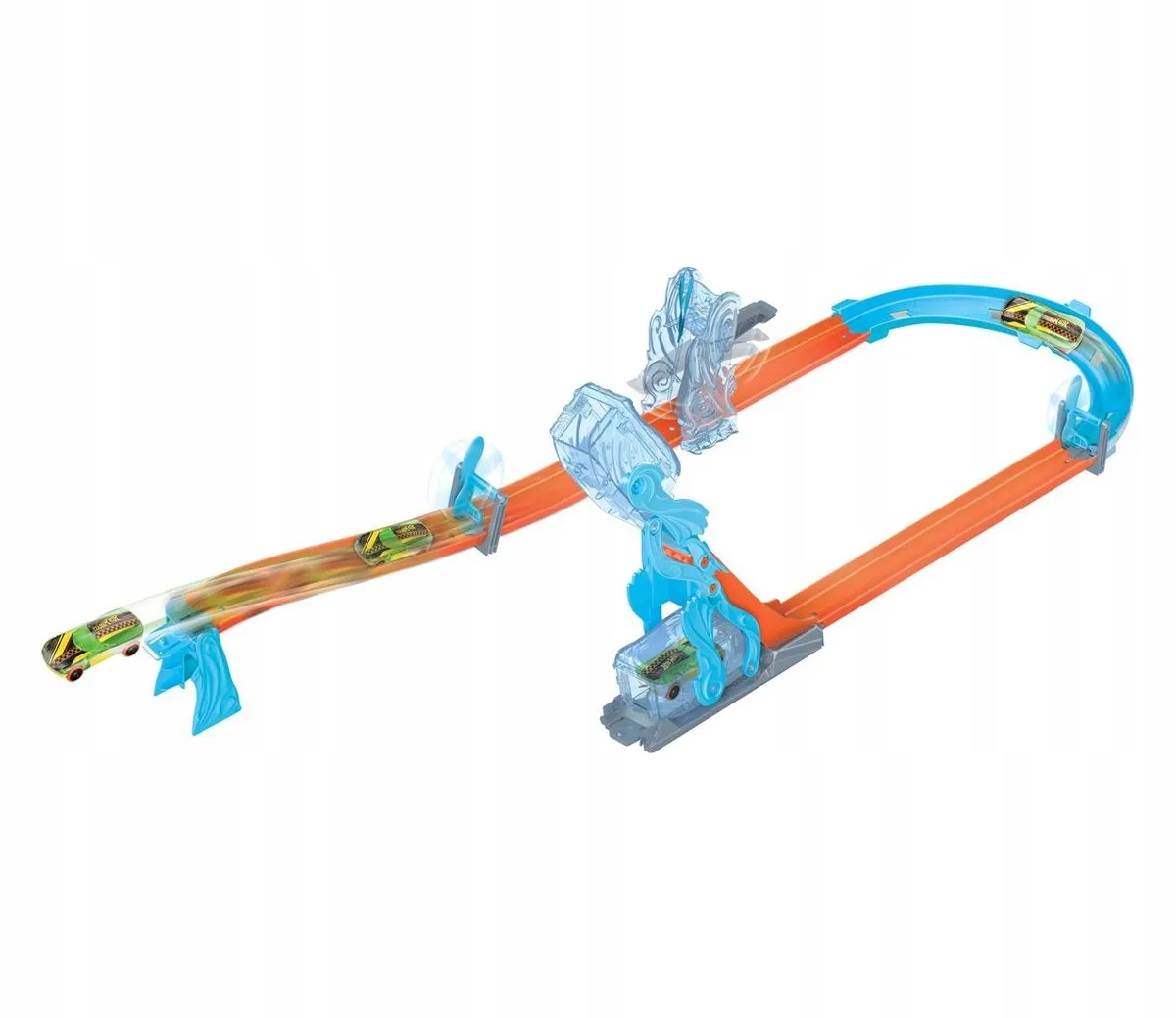 Hot Wheels Track Builder Racebaan - Blauw/ Groen/ Oranje - afbeelding 5 van 5