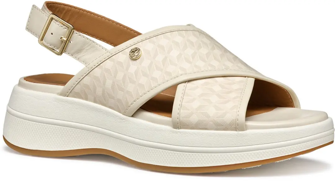 Geox Spherica Ecub-3 S Sandalen Beige EU 36 Vrouw
