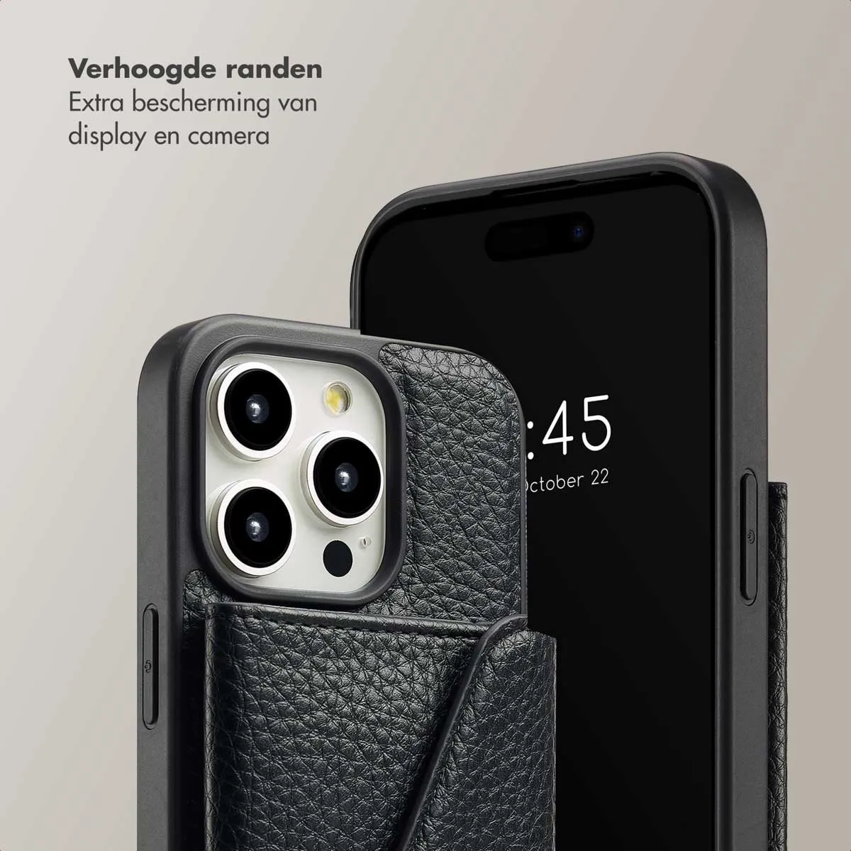 Selencia Hoesje iPhone 15 Pro - Zwart