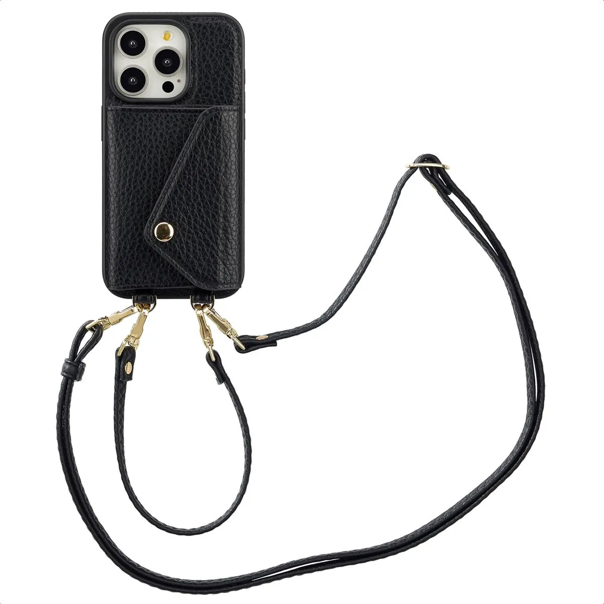 Selencia Hoesje iPhone 15 Pro - Zwart