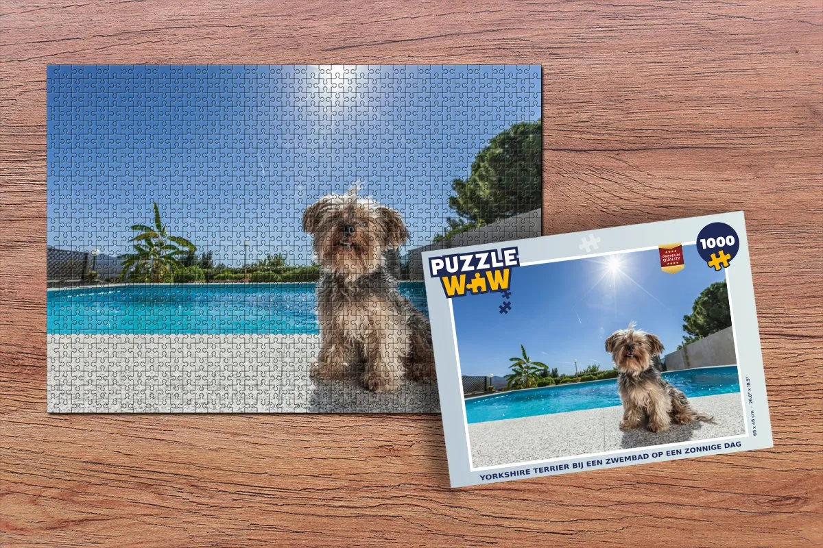 PuzzleWow Yorkshire Terrier Legpuzzel 1000 Stuks - Multicolor