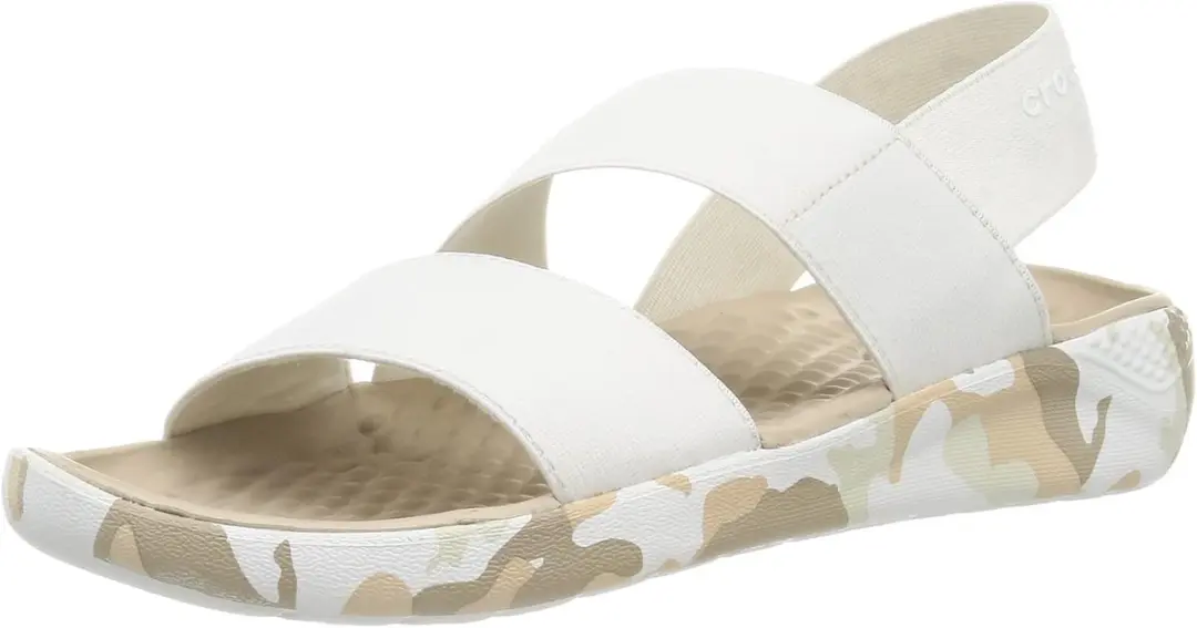 Crocs Literide Printed Camo Stretch Wit Maat 42/43 US 11
