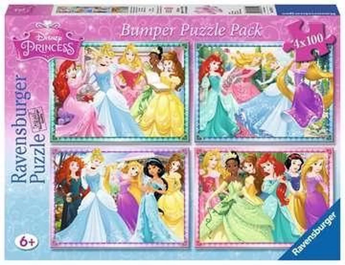Ravensburger Disney Princess Puzzel 4-in-1 100 Stuks
