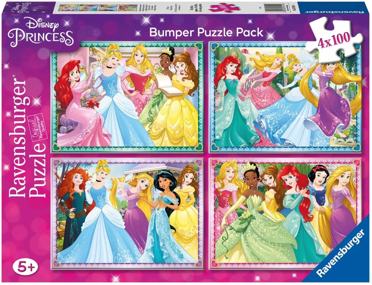 Ravensburger Disney Princess Puzzel 4-in-1 100 Stuks - Multicolor