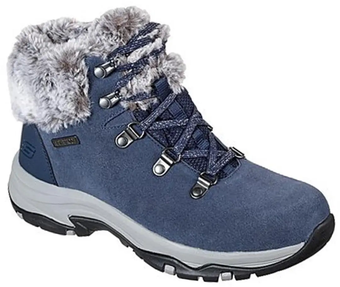 SKECHERS TREGO FALLS FINEST Skechers dames sneakers navy blauw model 167178-NVY