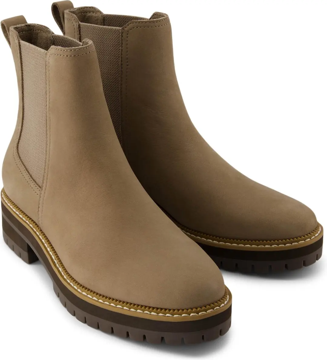 TOMS Bennet Dames Enkellaarsjes - Natuurlijk - 38.5