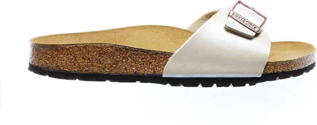 Birkenstock Madrid Slides Dames - Maat 40 - Pearl White