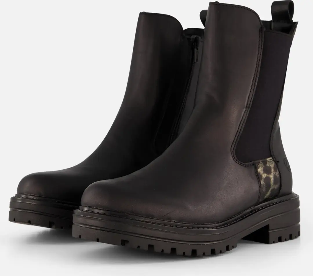 Remonte Chelsea boots zwart Leer