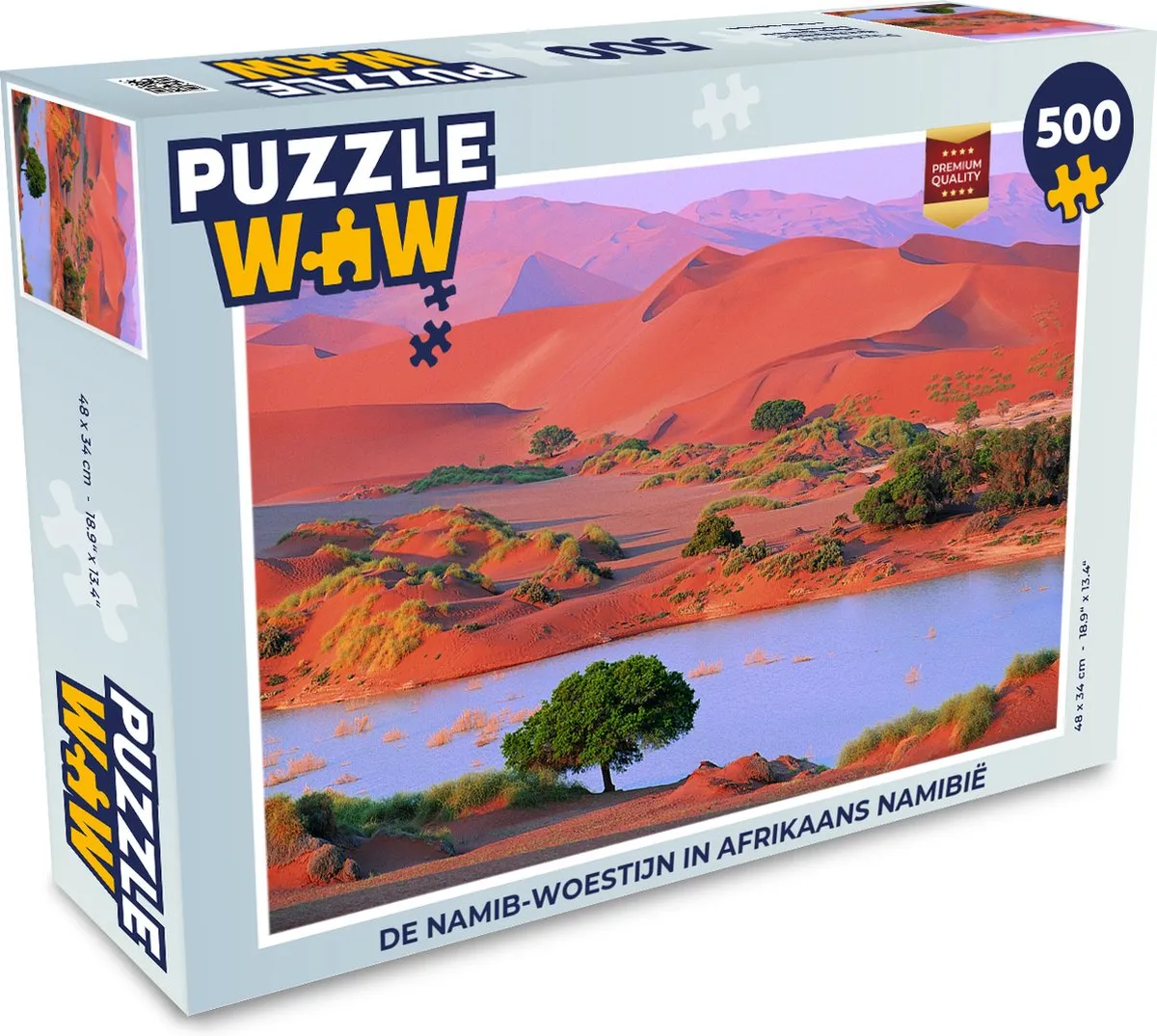 PuzzleWow Legpuzzel Namib-woestijn 500 Stuks - Multicolor