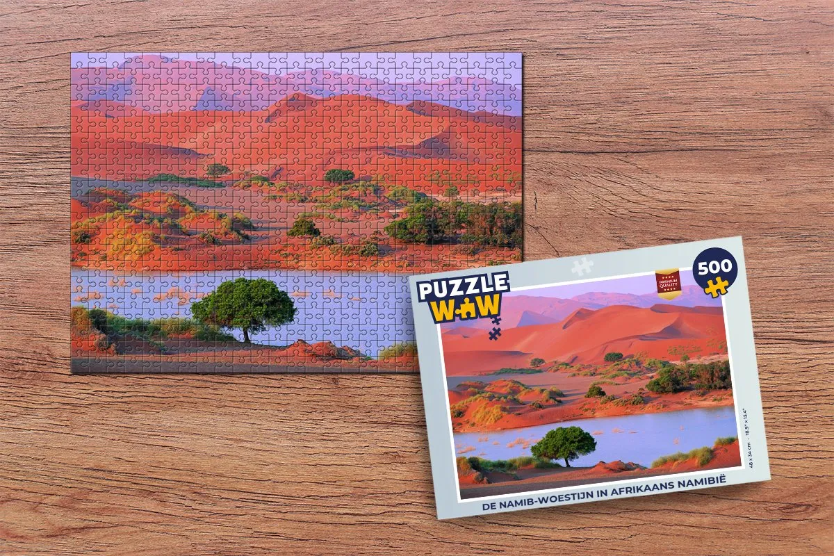 PuzzleWow Legpuzzel Namib-woestijn 500 Stuks - Multicolor