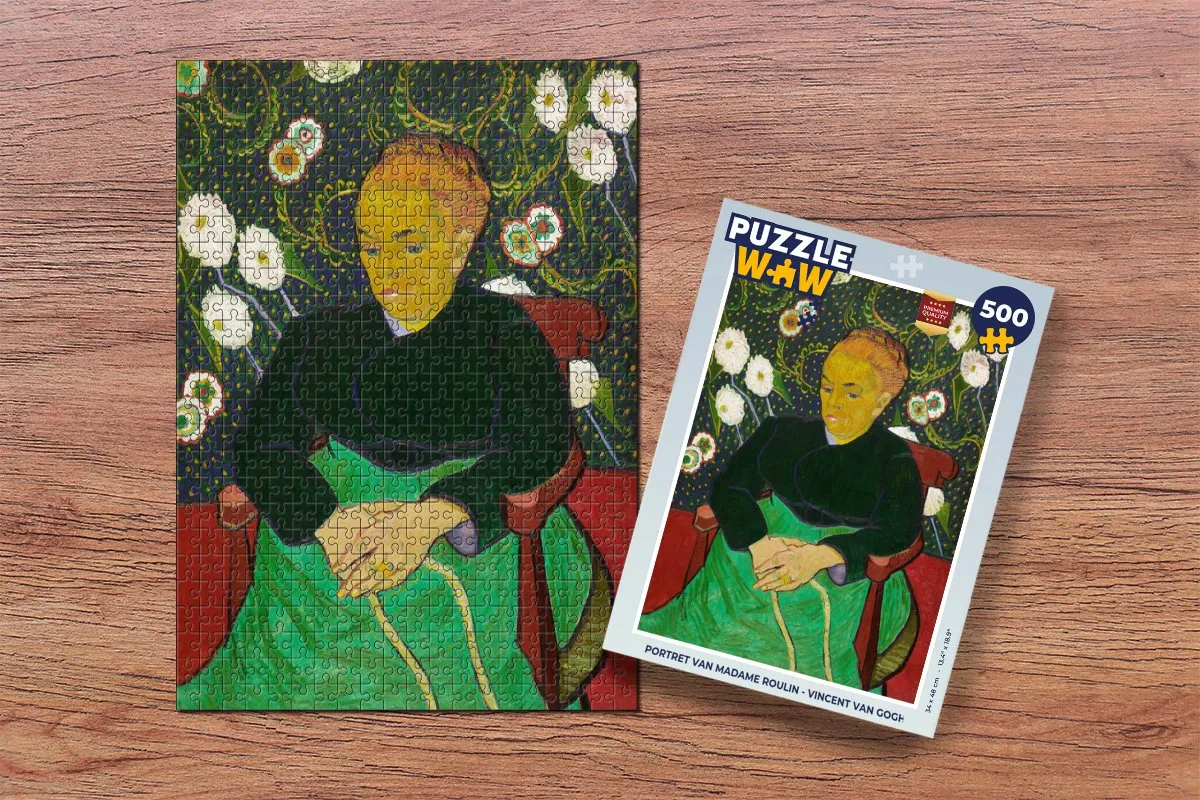 PuzzleWow Portret van Madame Roulin Legpuzzel 500 Stuks - Multicolor