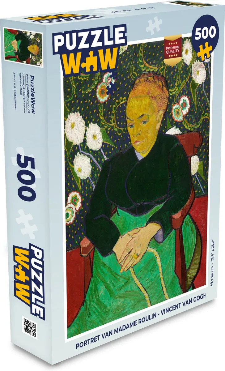 PuzzleWow Portret van Madame Roulin Legpuzzel 500 Stuks - Multicolor