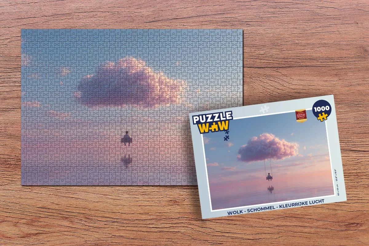 PuzzleWow Wolk - Schommel Legpuzzel 1000 Stuks