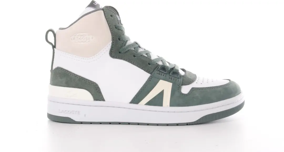 Lacoste hoge sneaker Dunk Hi kaki wit