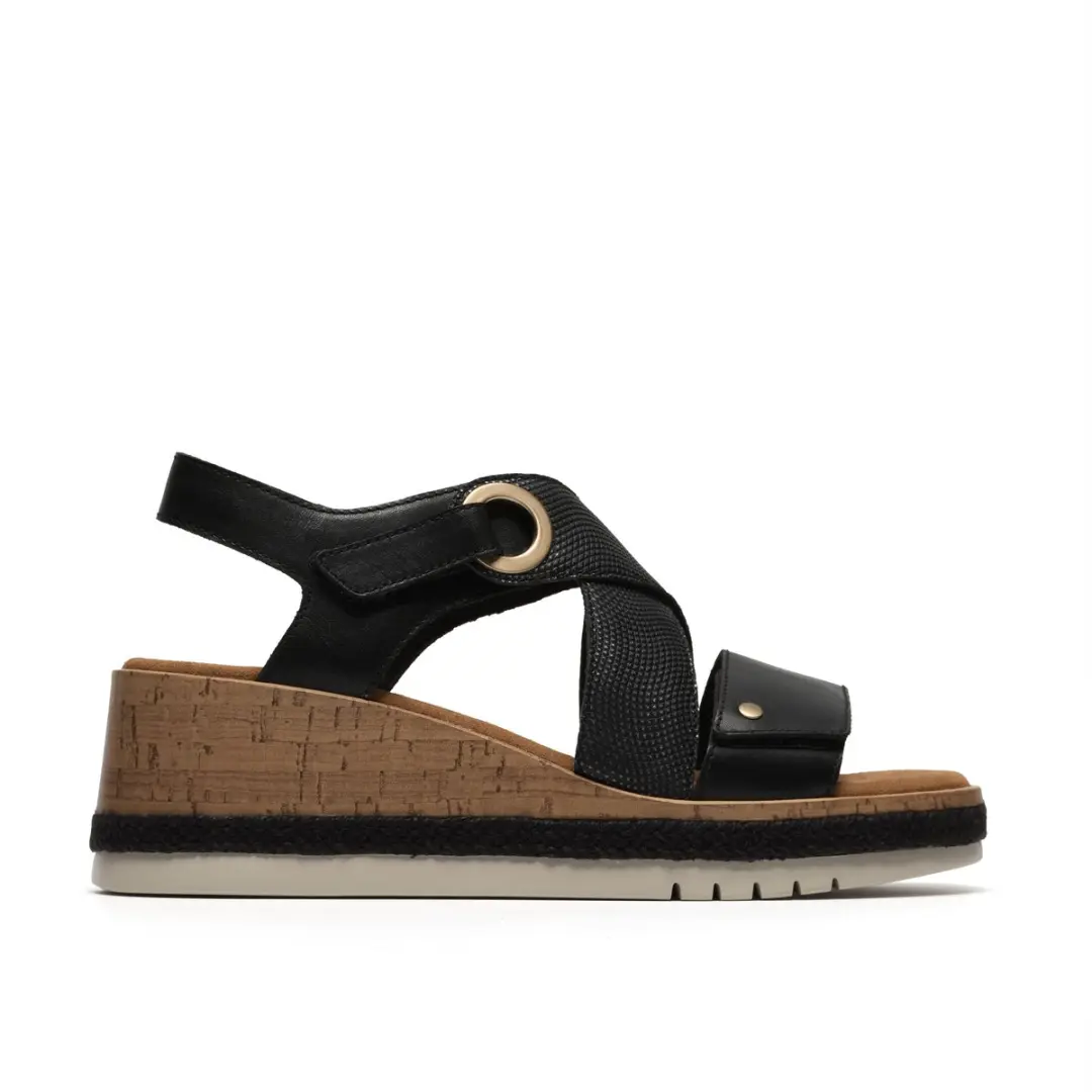 Clarks Kidiki Sun Dames Sandalen - 26185954 - Zwart 41