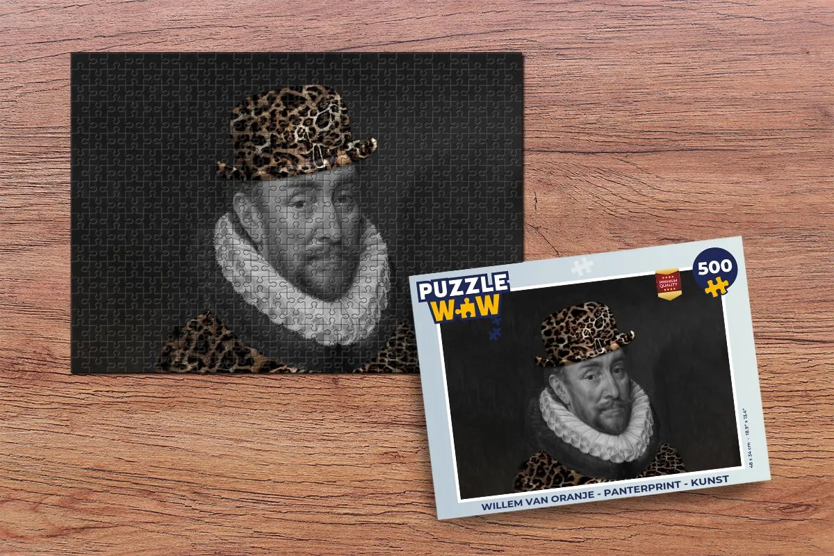 PuzzleWow Willem van Oranje Legpuzzel 500 Stuks - Multicolor