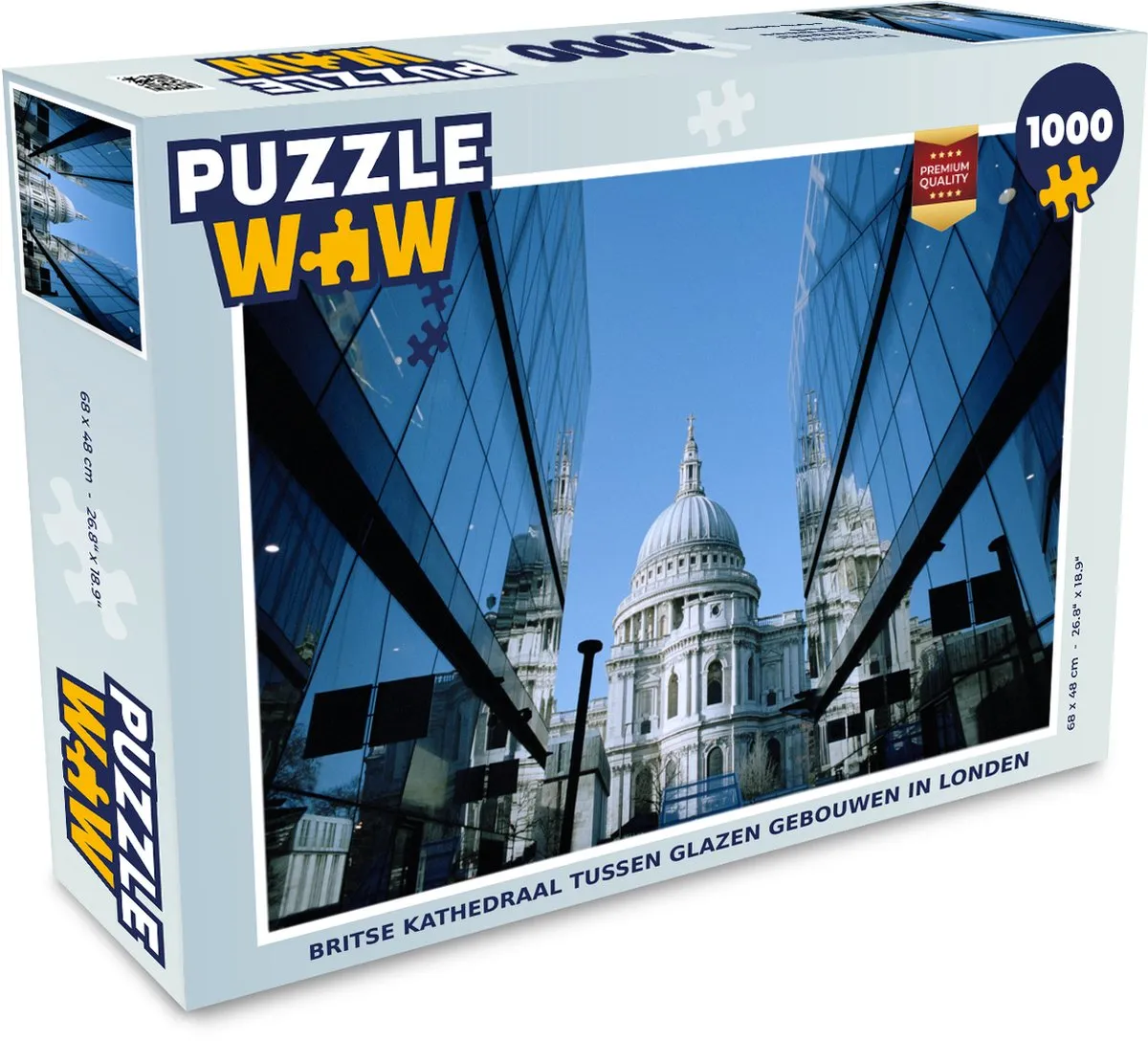 PuzzleWow Londense Wijk Puzzel 1000 Stuks - Multicolor