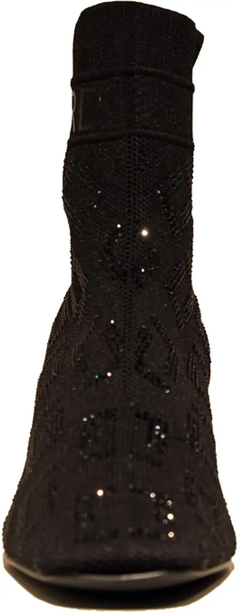 La Strada Enkellaars Knitted 38 - Zwart - afbeelding 6 van 6