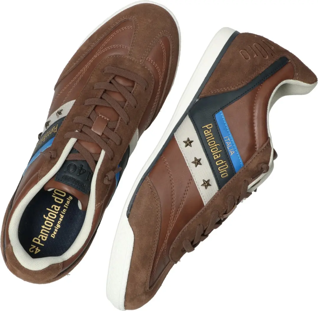 Pantofola d'Oro Vasto Heren Sneakers - Bruin - Maat 42 - afbeelding 5 van 6
