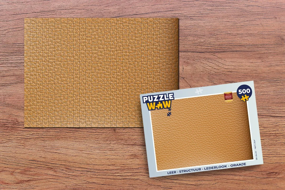PuzzleWow Lederlook Legpuzzel 500 Stuks - Multicolor