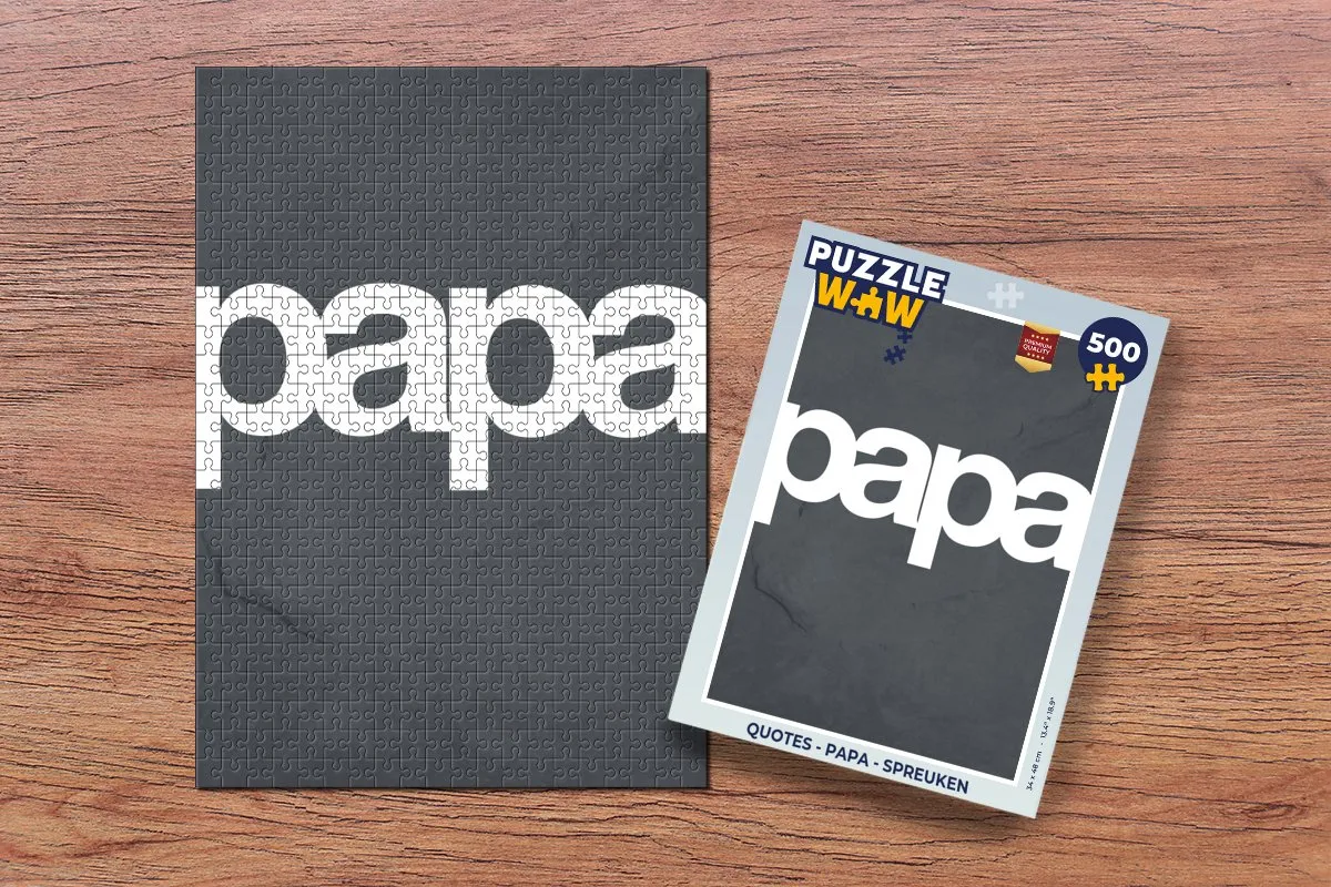 PuzzleWow Papa Legpuzzel 500 Stuks - Multicolor